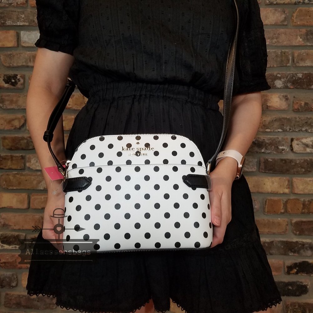 Kate Spade STACI Dot dot Small Dome Crossbody BAG - Picture 1 of 12